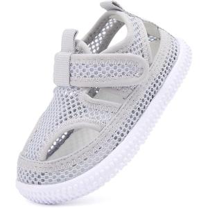 imageBMCiTYBM Baby Sandals Girls Boys Breathable Shoes Infant Summer Toddler Shoes NonSlip 6 9 12 16 18 24 MonthsMeshgrey