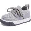 imageBMCiTYBM Baby Walking Shoes Infant Boys Girls Slip On Tennis Sneakers Lightweight Barefoot Sock Shoes Outdoor Indoor NonSlip Sneakers for Toddler 6 9 12 18 24 MonthsBgrey