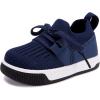 imageBMCiTYBM Baby Walking Shoes Infant Boys Girls Slip On Tennis Sneakers Lightweight Barefoot Sock Shoes Outdoor Indoor NonSlip Sneakers for Toddler 6 9 12 18 24 MonthsBnavy