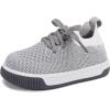 imageBMCiTYBM Baby Walking Shoes Infant Boys Girls Slip On Tennis Sneakers Lightweight Barefoot Sock Shoes Outdoor Indoor NonSlip Sneakers for Toddler 6 9 12 18 24 MonthsAgrey