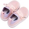 imageBMCiTYBM Baby Walking Shoes Infant Boys Girls Slip On Tennis Sneakers Lightweight Barefoot Sock Shoes Outdoor Indoor NonSlip Sneakers for Toddler 6 9 12 18 24 MonthsApink