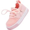 imageBMCiTYBM Baby Walking Shoes Infant Boys Girls Slip On Tennis Sneakers Lightweight Barefoot Sock Shoes Outdoor Indoor NonSlip Sneakers for Toddler 6 9 12 18 24 MonthsBpink