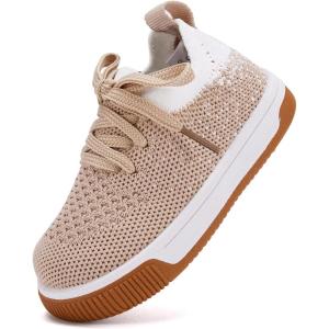 imageBMCiTYBM Baby Walking Shoes Infant Boys Girls Slip On Tennis Sneakers Lightweight Barefoot Sock Shoes Outdoor Indoor NonSlip Sneakers for Toddler 6 9 12 18 24 MonthsAcamel