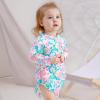 imageBMCiTYBM Baby Girls Swimsuits UPF 50 Sun Protection Swimwear Onepiece Infant Bathing Suit 0 3 6 9 12 15 18 24 MonthsBeige Colorful Floral