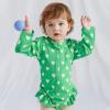 imageBMCiTYBM Baby Girls Swimsuits UPF 50 Sun Protection Swimwear Onepiece Infant Bathing Suit 0 3 6 9 12 15 18 24 MonthsGreen Heart