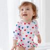 imageBMCiTYBM Baby Girls Swimsuits UPF 50 Sun Protection Swimwear Onepiece Infant Bathing Suit 0 3 6 9 12 15 18 24 MonthsPink Colorful Heart