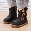 imageBMCiTYBM Baby Cowboy Cowgirl Boots Infant Western Shoes Boys Girls Round Toe Boots All Seasons 624 MonthsBlack