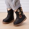 imageBMCiTYBM Baby Cowboy Cowgirl Boots Infant Western Shoes Boys Girls Round Toe Boots All Seasons 624 MonthsBlack