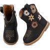 imageBMCiTYBM Baby Cowboy Cowgirl Boots Infant Western Shoes Boys Girls Round Toe Boots All Seasons 624 MonthsBlack