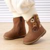 imageBMCiTYBM Baby Cowboy Cowgirl Boots Infant Western Shoes Boys Girls Round Toe Boots All Seasons 624 MonthsBrown