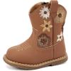 imageBMCiTYBM Baby Cowboy Cowgirl Boots Infant Western Shoes Boys Girls Round Toe Boots All Seasons 624 MonthsBrown