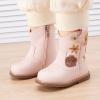 imageBMCiTYBM Baby Cowboy Cowgirl Boots Infant Western Shoes Boys Girls Round Toe Boots All Seasons 624 MonthsPink