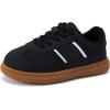 imageBMCiTYBM Toddler Walking Shoes Boys Girls Casual Sneakers Lightweight Tennis Shoes for School Indoor OutdoorBlack