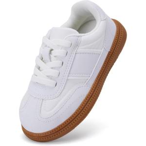 imageBMCiTYBM Toddler Walking Shoes Boys Girls Casual Sneakers Lightweight Tennis Shoes for School Indoor OutdoorWhite