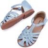 imageBMCiTYBM Toddler Girls Sandals Closed Toe Princess Flat Shoes Summer Glitter Dressy SandalsBlue