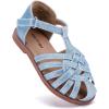 imageBMCiTYBM Toddler Girls Sandals Closed Toe Princess Flat Shoes Summer Glitter Dressy SandalsBlue