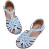 imageBMCiTYBM Toddler Girls Sandals Closed Toe Princess Flat Shoes Summer Glitter Dressy SandalsBlue