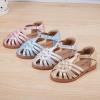 imageBMCiTYBM Toddler Girls Sandals Closed Toe Princess Flat Shoes Summer Glitter Dressy SandalsGold