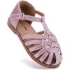 imageBMCiTYBM Toddler Girls Sandals Closed Toe Princess Flat Shoes Summer Glitter Dressy SandalsPink