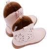 imageBMCiTYBM Toddler Girls Cowboy Cowgirl Boots Little Kids Pointed Toe Western Boots Mid Calf Side Zipper Riding Shoes for All Seasons ToddlerLittle KidApink
