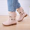 imageBMCiTYBM Toddler Girls Cowboy Cowgirl Boots Little Kids Pointed Toe Western Boots Mid Calf Side Zipper Riding Shoes for All Seasons ToddlerLittle KidBpink