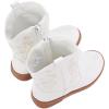 imageBMCiTYBM Toddler Girls Cowboy Cowgirl Boots Little Kids Pointed Toe Western Boots Mid Calf Side Zipper Riding Shoes for All Seasons ToddlerLittle KidCwhite