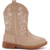 imageBMCiTYBM Toddler Girls Cowboy Cowgirl Boots Little Kids Pointed Toe Western Boots Mid Calf Side Zipper Riding Shoes for All Seasons ToddlerLittle KidCcamel