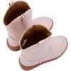imageBMCiTYBM Toddler Girls Cowboy Cowgirl Boots Little Kids Pointed Toe Western Boots Mid Calf Side Zipper Riding Shoes for All Seasons ToddlerLittle KidCpink
