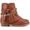 imageBMCiTYBM Toddler Little Girls Cowboy Cowgirl Boots Kids Pointed Toe Western Boots Mid Calf Side Zipper Riding Shoes for All Seasons ToddlerLittle KidA2brown
