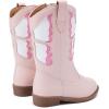 imageBMCiTYBM Toddler Little Girls Cowboy Cowgirl Boots Kids Pointed Toe Western Boots Mid Calf Side Zipper Riding Shoes for All Seasons ToddlerLittle KidA3pink