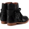 imageBMCiTYBM Toddler Little Girls Cowboy Cowgirl Boots Kids Pointed Toe Western Boots Mid Calf Side Zipper Riding Shoes for All Seasons ToddlerLittle KidA2black