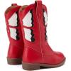 imageBMCiTYBM Toddler Little Girls Cowboy Cowgirl Boots Kids Pointed Toe Western Boots Mid Calf Side Zipper Riding Shoes for All Seasons ToddlerLittle KidA3red
