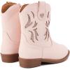 imageBMCiTYBM Toddler Little Girls Cowboy Cowgirl Boots Kids Pointed Toe Western Boots Mid Calf Side Zipper Riding Shoes for All Seasons ToddlerLittle KidA1pink