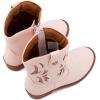 imageBMCiTYBM Toddler Little Girls Cowboy Cowgirl Boots Kids Pointed Toe Western Boots Mid Calf Side Zipper Riding Shoes for All Seasons ToddlerLittle KidA1pink