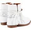 imageBMCiTYBM Toddler Little Girls Cowboy Cowgirl Boots Kids Pointed Toe Western Boots Mid Calf Side Zipper Riding Shoes for All Seasons ToddlerLittle KidA2white