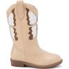 imageBMCiTYBM Toddler Little Girls Cowboy Cowgirl Boots Kids Pointed Toe Western Boots Mid Calf Side Zipper Riding Shoes for All Seasons ToddlerLittle KidA3camel