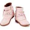 imageBMCiTYBM Toddler Little Girls Cowboy Cowgirl Boots Kids Pointed Toe Western Boots Mid Calf Side Zipper Riding Shoes for All Seasons ToddlerLittle KidA2pink