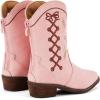 imageBMCiTYBM Toddler Little Girls Cowboy Cowgirl Boots Kids Pointed Toe Western Boots Mid Calf Side Zipper Riding Shoes for All Seasons ToddlerLittle KidBpink
