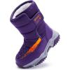 imageBMCiTYBM Toddler Snow Boots Boys Girls Kids Winter Shoes Waterproof Cold Weather Outdoor Purple Size 10 ToddlerLittle Kids