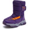 imageBMCiTYBM Toddler Snow Boots Boys Girls Kids Winter Shoes Waterproof Cold Weather Outdoor Purple Size 10 ToddlerLittle Kids