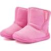 imageBMCiTYBM Toddler Snow Boots Girls Boys Warm Winter Fur Lined Lightweight Shoes Pink Size 12 InfantToddlerLittle Kid