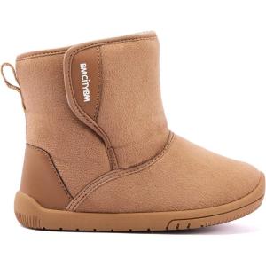 imageBMCiTYBM Toddler Snow Boots Girls Boys Warm Winter Fur Lined Lightweight Shoes Brown Size 12 InfantToddlerLittle Kid