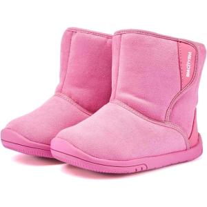 imageBMCiTYBM Toddler Snow Boots Girls Boys Warm Winter Fur Lined Lightweight Shoes Pink Size 12 InfantToddlerLittle Kid