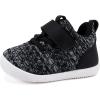 imageBMCiTYBM Baby Boy Girl Shoes Breathable Mesh Walking Shoes Lightweight NonSlip Sneakers Infant First Walkers 6 9 12 18 24 MonthB1black
