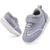 imageBMCiTYBM Baby Boy Girl Shoes Breathable Mesh Walking Shoes Lightweight NonSlip Sneakers Infant First Walkers 6 9 12 18 24 MonthF1grey
