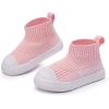 imageBMCiTYBM Baby Sneakers Girls Boys Lightweight Breathable Mesh First Walkers Shoes 624 Months32pink