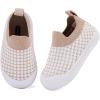 imageBMCiTYBM Baby Sneakers Girls Boys Lightweight Breathable Mesh First Walkers Shoes 624 Months82camel
