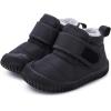 imageBMCiTYBM Toddler Baby Snow Boots Winter Shoes Boys Girls Cold Weather Baby Faux Fur Shoes2black