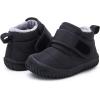 imageBMCiTYBM Toddler Baby Snow Boots Winter Shoes Boys Girls Cold Weather Baby Faux Fur Shoes2black
