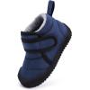 imageBMCiTYBM Toddler Baby Snow Boots Winter Shoes Boys Girls Cold Weather Baby Faux Fur Shoes2navy